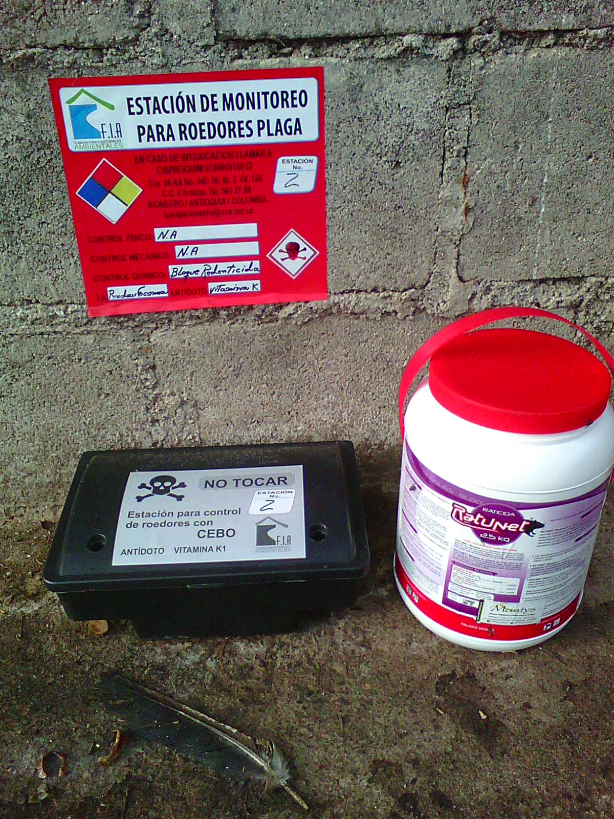 Estación de monitoreo FIA con identificación