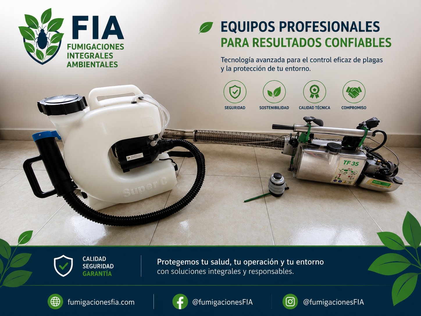 Equipos profesionales para resultados confiables